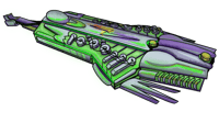 electric wind instrument as a spaceship